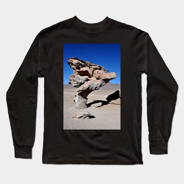 Bolivie - Salar d'Uyuni, arbre de pierre Long Sleeve T-Shirt by franck380